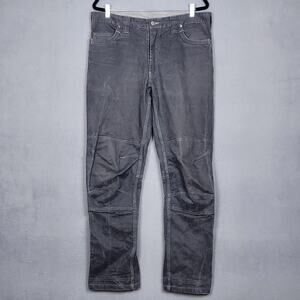 DeWalt Madison Pant Mens 36x33 Gray Work Pants Reinforced Knees Durable Utility